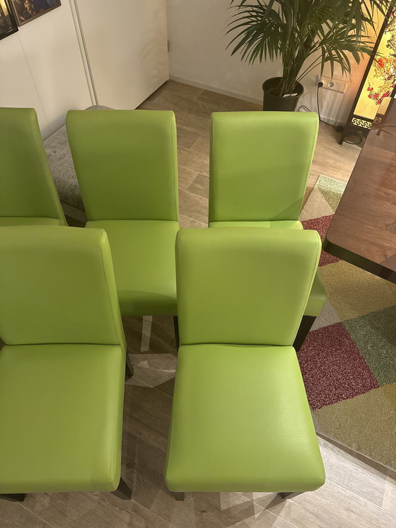 Image 1 of 6x Dining Chairs Apple Green