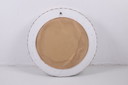 Scandinavian Round Rattan Mirror White.