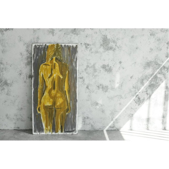 Image 1 of Dipinto d'epoca astratto nudo