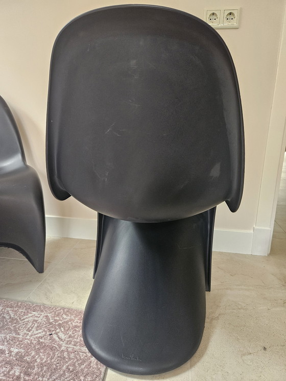 Image 1 of 2x Verner Panton Chair - noir