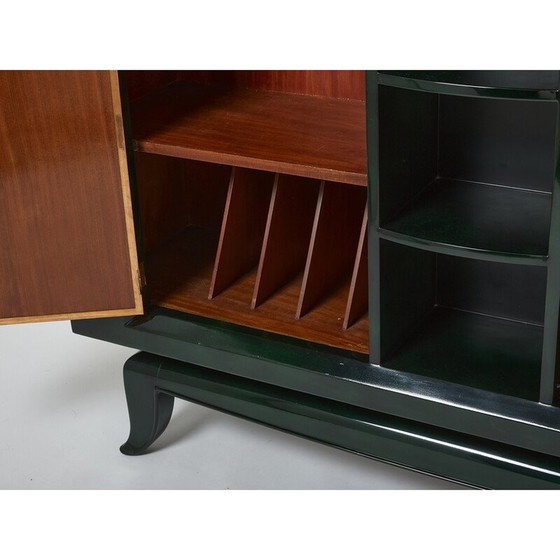 Image 1 of Vintage Art Deco lacquered cabinet by René Drouet and Pierre Adrien Ekman, 1938