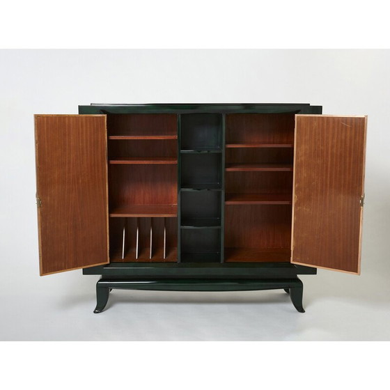 Image 1 of Vintage Art Deco lacquered cabinet by René Drouet and Pierre Adrien Ekman, 1938