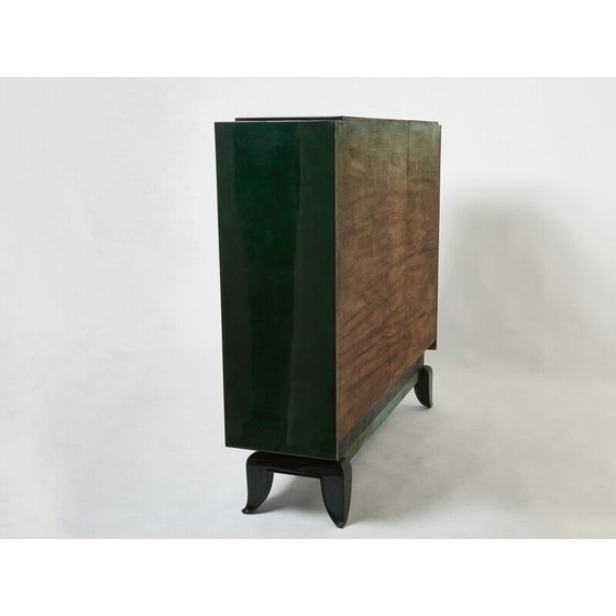 Image 1 of Vintage Art Deco lacquered cabinet by René Drouet and Pierre Adrien Ekman, 1938