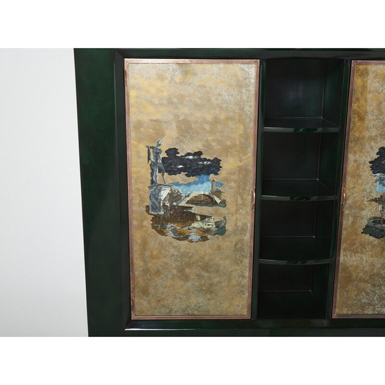 Image 1 of Vintage Art Deco lacquered cabinet by René Drouet and Pierre Adrien Ekman, 1938