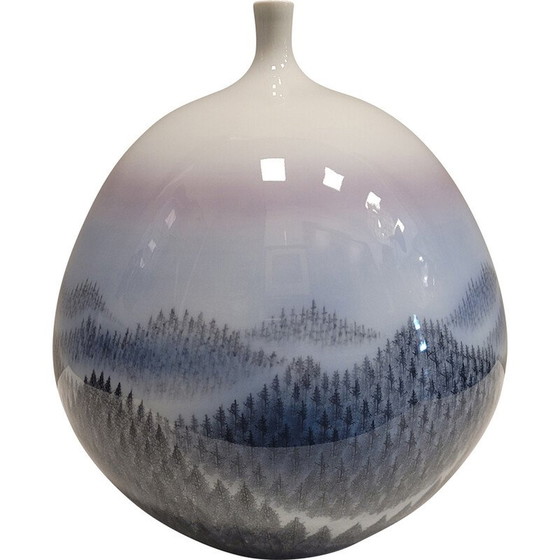 Image 1 of Vintage Arita porcelain vase by Fujii Shumei