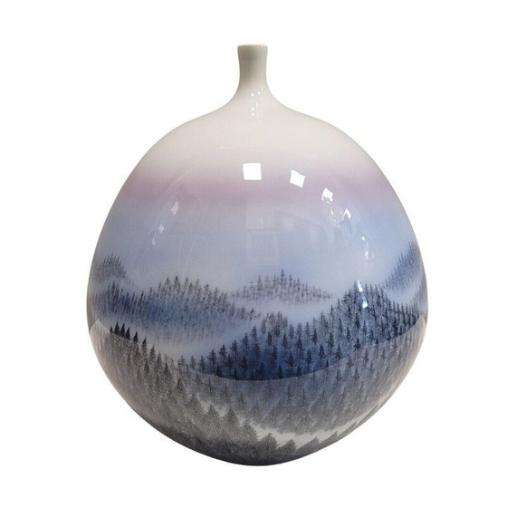 Image 1 of Vintage Arita porcelain vase by Fujii Shumei