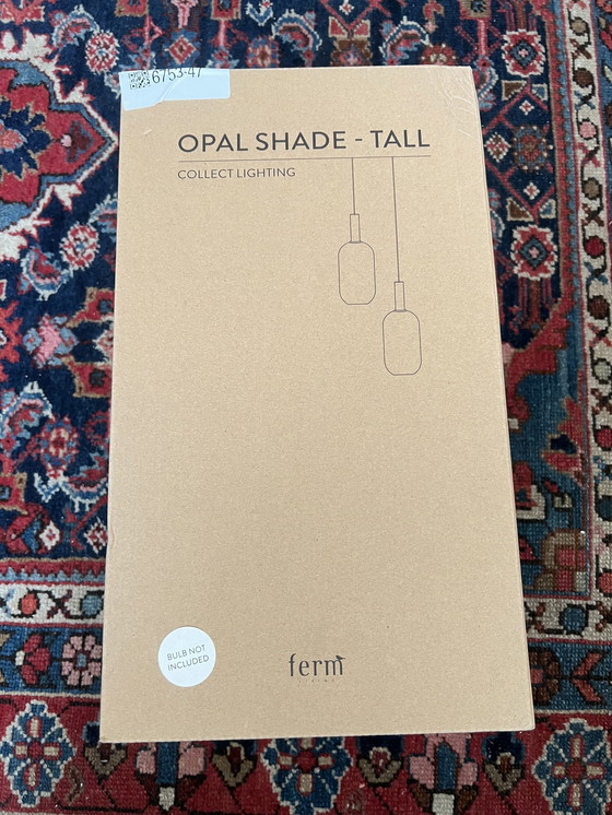 Image 1 of Ferm Living Opal Shade Tall + Socket Pendant Low