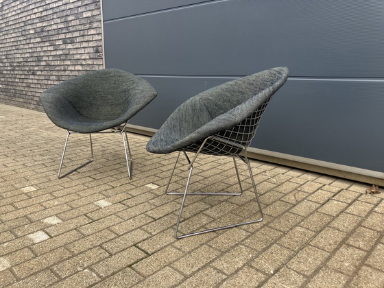 Image 1 of 5x Knoll Bertoia chaise Diamond tapissée