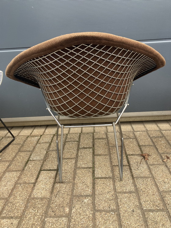 Image 1 of 5x Knoll Bertoia chaise Diamond tapissée