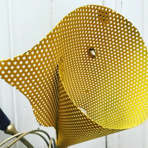 Image 1 of Lampada da parete vintage in ferro e ottone di Kobis e Lorence, 1950