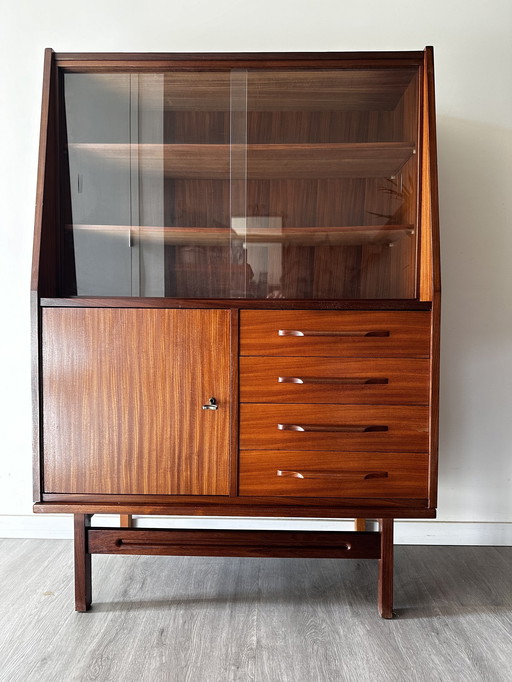 Mid - Century High Board Cabinet