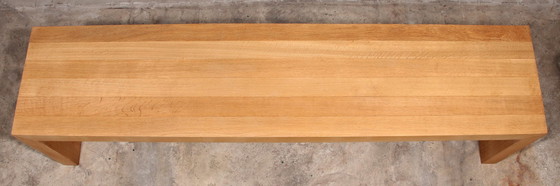 Image 1 of French Solid Oak Bench