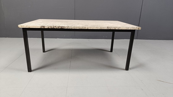 Image 1 of Table basse vintage en travertin, 1970