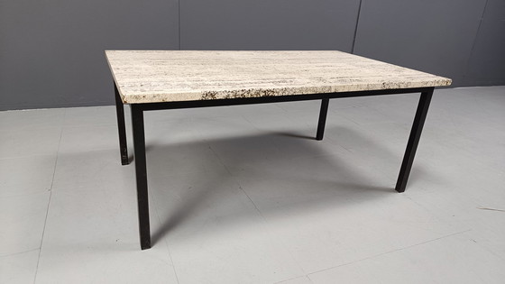 Image 1 of Table basse vintage en travertin, 1970