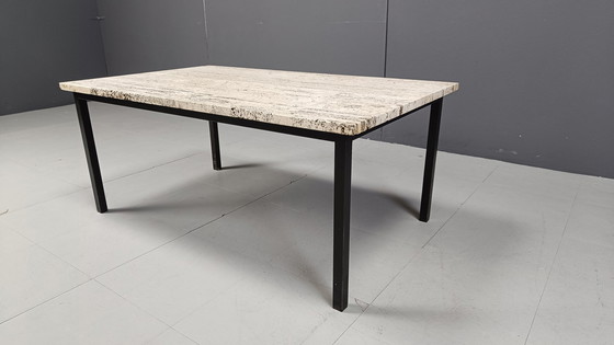 Image 1 of Table basse vintage en travertin, 1970