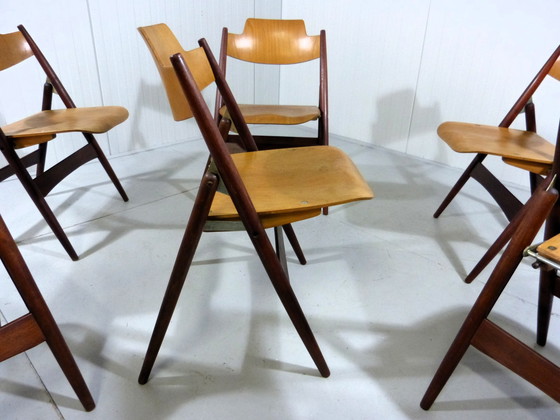 Image 1 of 6 Egon Eiermann SE 18 chaises pliantes Wilde + Spieth, 1950