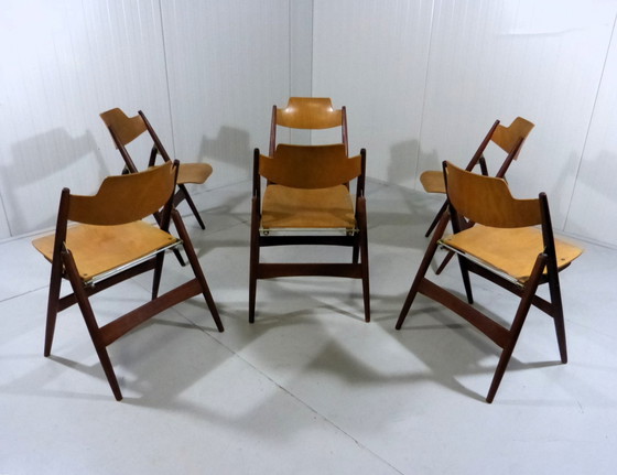 Image 1 of 6 Egon Eiermann SE 18 chaises pliantes Wilde + Spieth, 1950