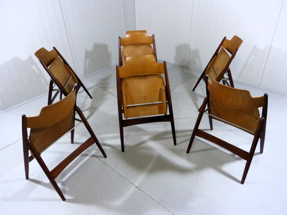 Image 1 of 6 Egon Eiermann SE 18 chaises pliantes Wilde + Spieth, 1950