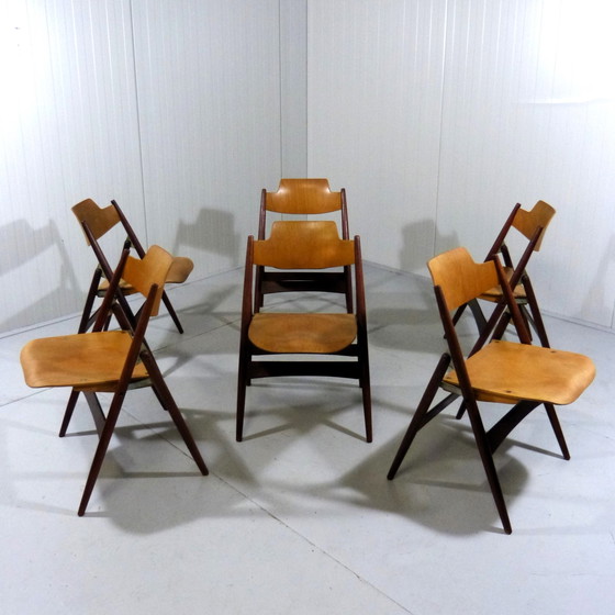 Image 1 of 6 Egon Eiermann SE 18 chaises pliantes Wilde + Spieth, 1950