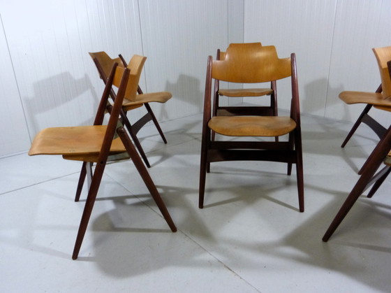 Image 1 of 6 Egon Eiermann SE 18 chaises pliantes Wilde + Spieth, 1950