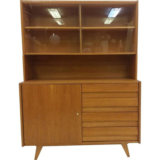 Vintage wood veneer sideboard by Jiri Jiroutek, Czechoslovakia 1960
