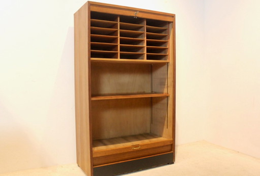 Dutch Library Office Storage Cabinet with Sliding Door