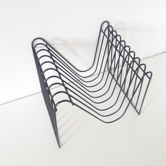 Image 1 of Sleek metal reading basket