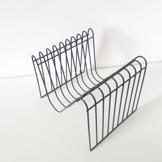 Image 1 of Sleek metal reading basket