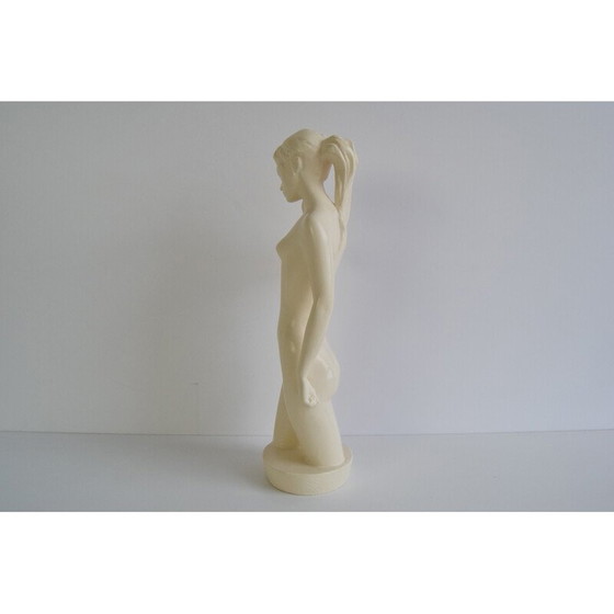 Image 1 of Mid-century glazed ceramic sculpture nude woman by Jihokera, 1950s