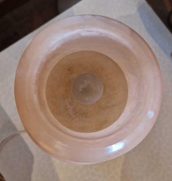 Image 1 of Vintage atmospheric Alabaster Table Lamp, Stone Lamp