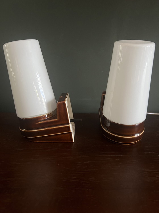 Image 1 of 2x Mid Century IFO lampe murale