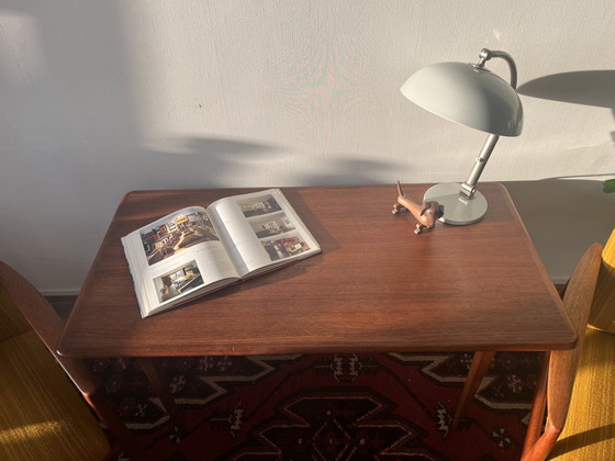 Image 1 of 2x Midcentury Teak Easy Chairs with Table