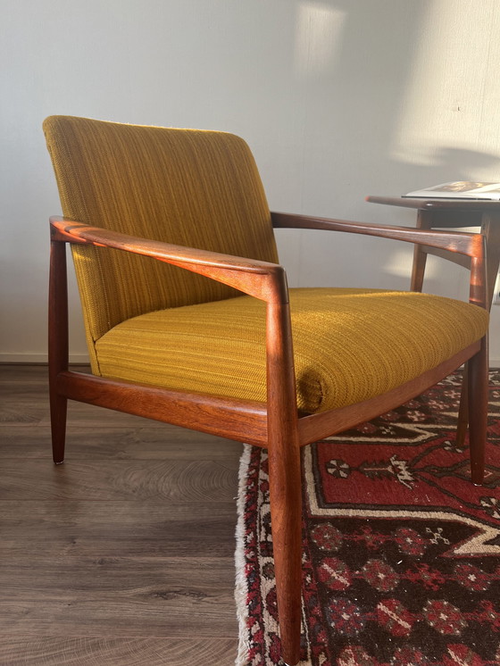 Image 1 of 2x Midcentury Teak Easy Chairs with Table