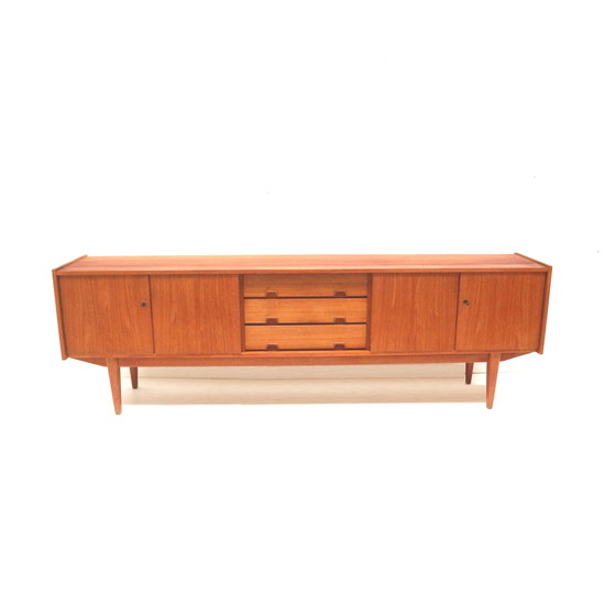 Image 1 of Large vintage sideboard with beautiful handles made in the 60s