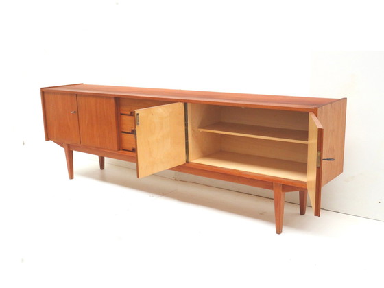 Image 1 of Large vintage sideboard with beautiful handles made in the 60s