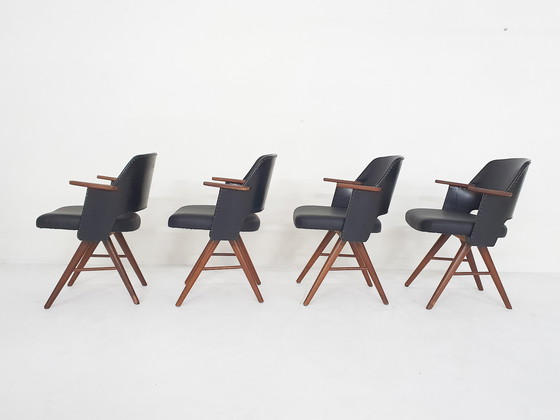 Image 1 of Ensemble de 4 chaises Cees Braakman pour Pastoe FT30