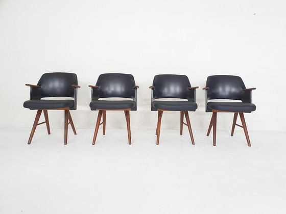 Image 1 of Set of 4 Cees Braakman for Pastoe FT30 chairs