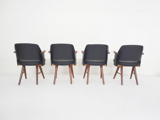 Image 1 of Ensemble de 4 chaises Cees Braakman pour Pastoe FT30