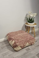 Vintage berber kilim pouf