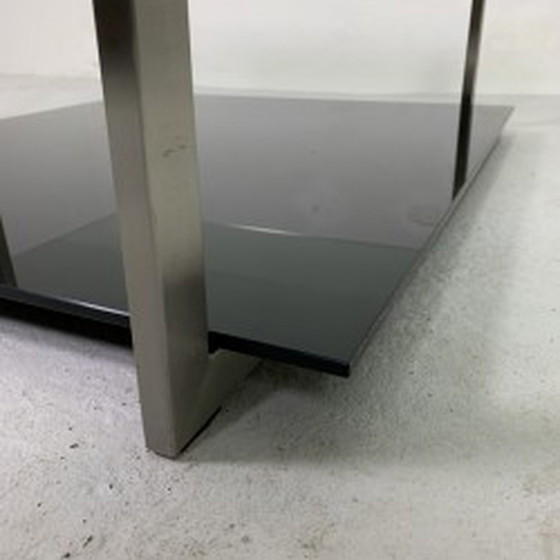 Image 1 of Table basse en verre, 110 x 110 cm, Rolf Benz et Metaform Style - 1990