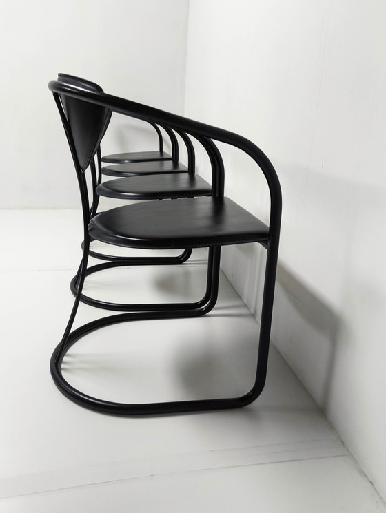 Image 1 of 4X Post Modern Memphis Dining Chairs 