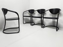 4 sillas de comedor Memphis posmodernas 