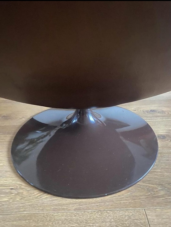 Image 1 of Artifort F140 pied tulipe cuir chocolat