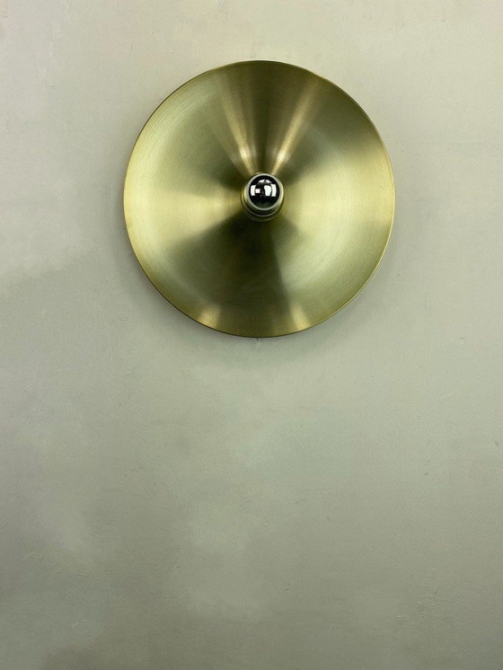 Image 1 of Disc Gold Design Wall Lamp Space Age 35Cm - Germany