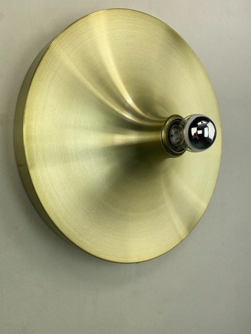 Disc Gold Design Wall Lamp Space Age 35Cm - Germany