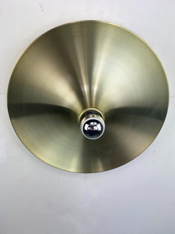 Image 1 of Disc Gold Design Wall Lamp Space Age 35Cm - Germany