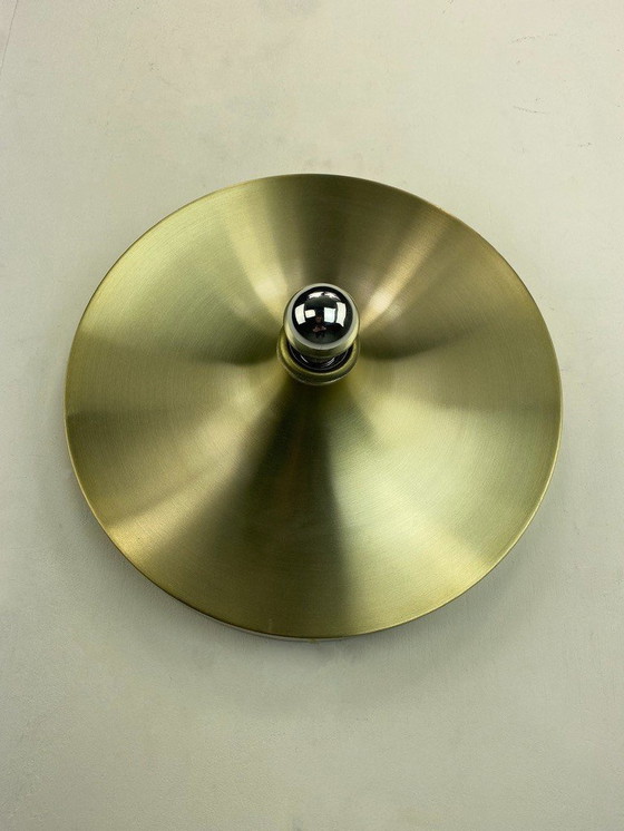 Image 1 of Disc Gold Design Wall Lamp Space Age 35Cm - Germany