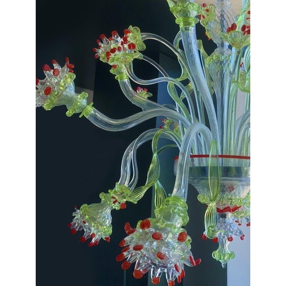 Image 1 of Venetian Floral Murano Glass Chandelier