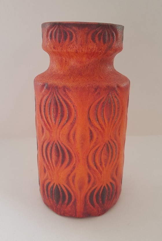 Image 1 of Orange Amsterdam Vase From Scheurich