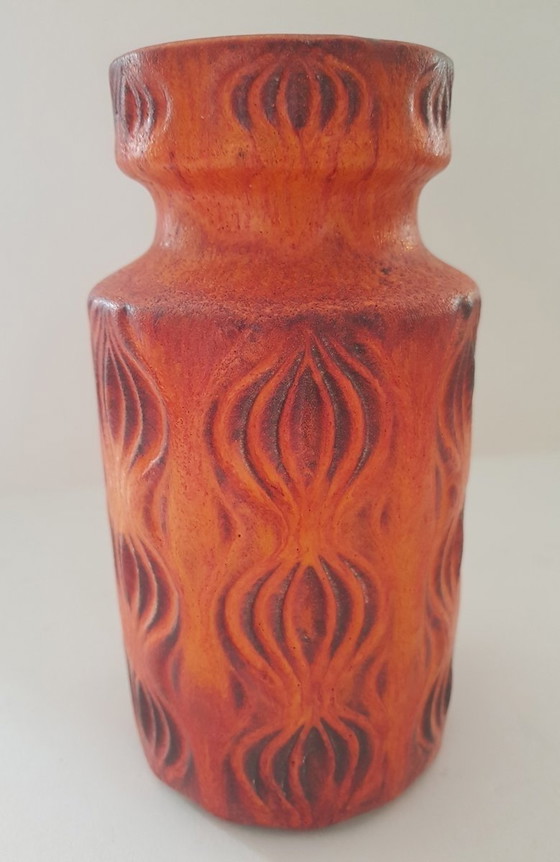 Image 1 of Orange Amsterdam Vase From Scheurich